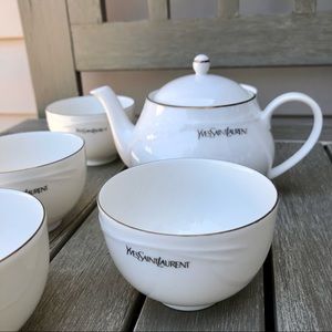 YSL Vintage Ceramic Tea Set